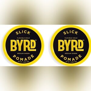 BYRD Hairdo Slick Pomade 2-Pack - Flexible Hold Medium Sheen 3.35 Oz Each